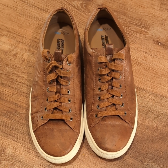 Johnston & Murphy Other - 👞 Johnston & Murphy Men's Brown Leather Sneakers